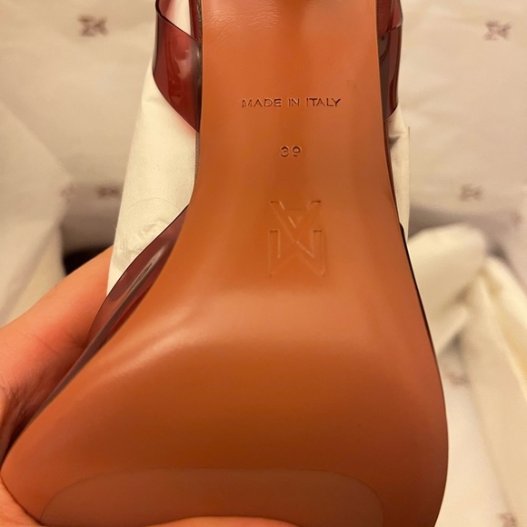 Amina Muaddi Begum Glass PVC pump in Bordeaux - Picture 6 of 8